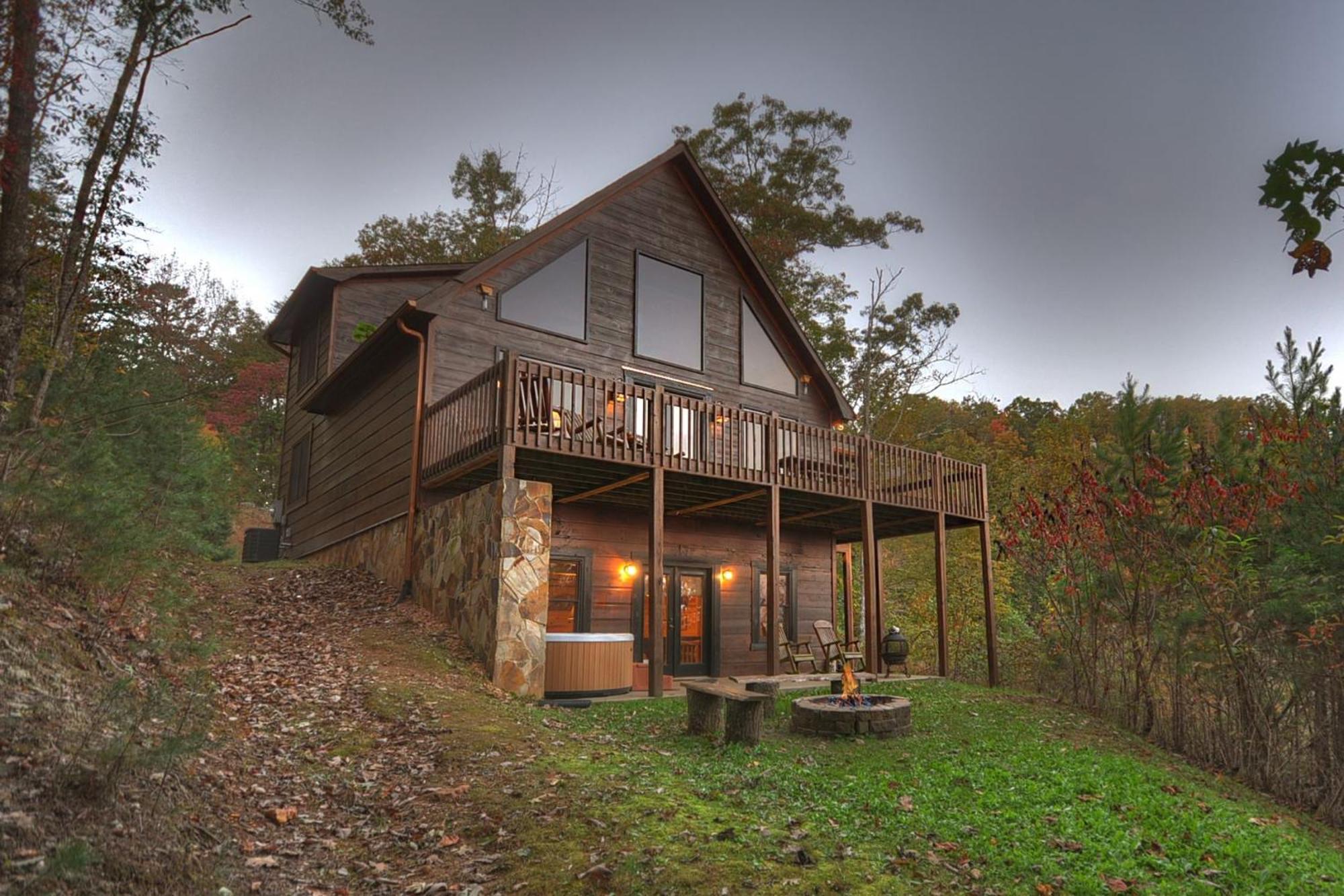 The View Sweeping Mountain Views Gas Fireplace Game Room Hot Tub 蓝岭 外观 照片