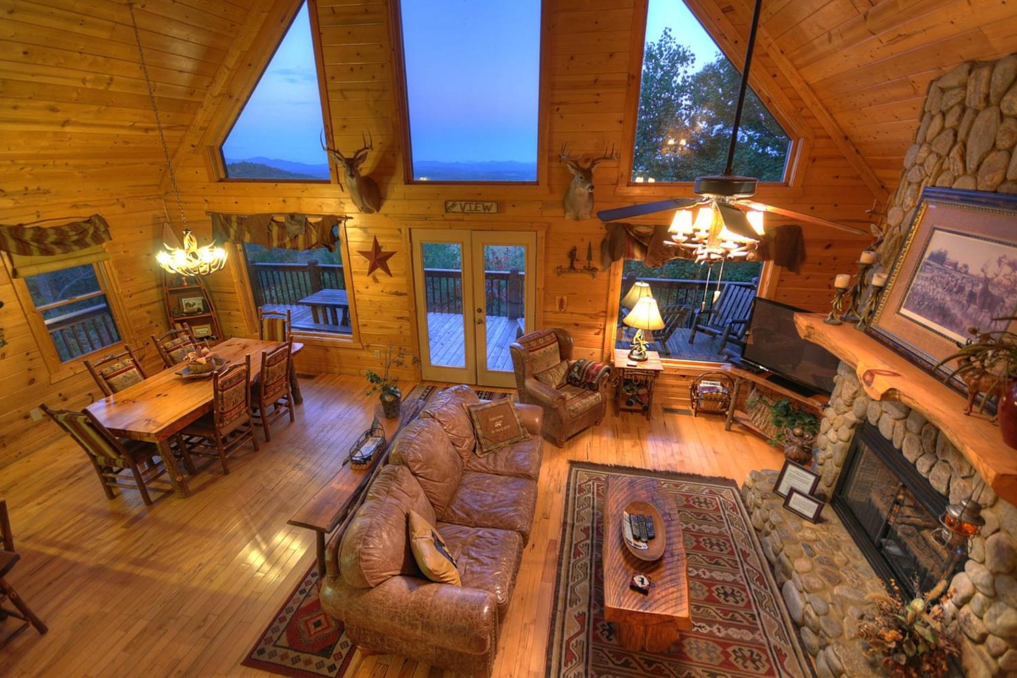 The View Sweeping Mountain Views Gas Fireplace Game Room Hot Tub 蓝岭 外观 照片