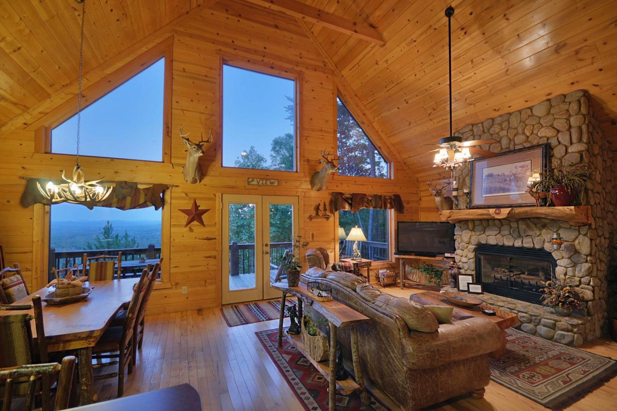 The View Sweeping Mountain Views Gas Fireplace Game Room Hot Tub 蓝岭 外观 照片